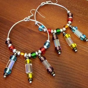 Rainbow Hoop Earring's